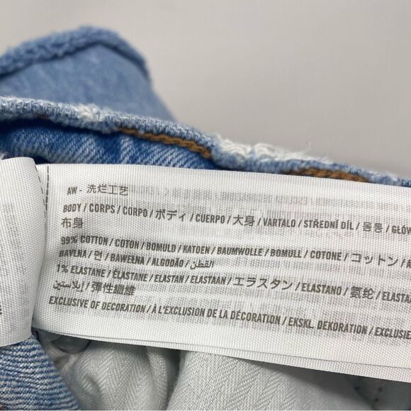 Abercrombie & Fitch 26/2 Blue Denim The Mom Short High Rise Love Curves Shorts - Picture 5 of 6